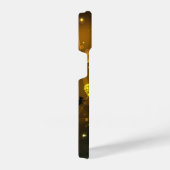 Groene lichtgevende libelvlucht iPhone hoesje (Rechterkant)