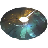 Groene lichtgevende libelvlucht kerstboom rok (Gekanteld)