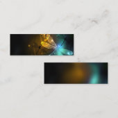 Groene lichtgevende libelvlucht klantenkaartje (Voorkant / Achterkant)