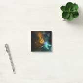 Groene lichtgevende libelvlucht post-it® notes (Kantoor)
