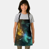 Groene lichtgevende libelvlucht schort (Insitu)