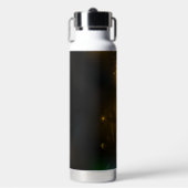 Groene lichtgevende libelvlucht waterfles (Voorkant)