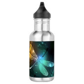 Groene lichtgevende libelvlucht waterfles  (Rechts)