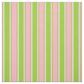 Groene, lichtroze en witte strepen stof (Swatch)