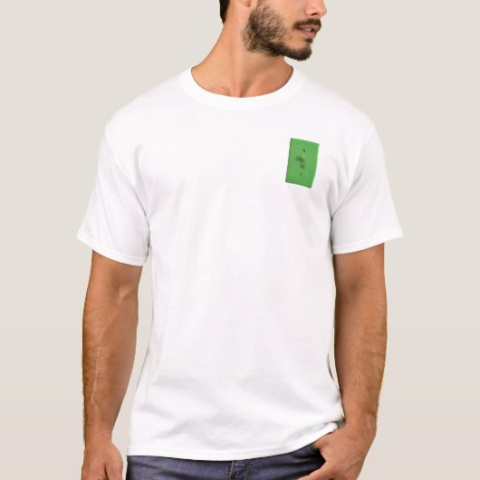 Groene lichtschakelaar t-shirt (Voorkant)