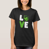Groene Liefde De Aarde Wereld Liefde Man Vrouwen T-shirt (Voorkant)