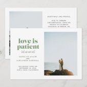 Groene Liefde is Geduldig Maar Wij Niet Vluchten Aankondiging (Voorkant / Achterkant)