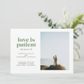 Groene Liefde is Geduldig Maar Wij Niet Wegloop Hu Aankondiging (Staand voorkant)