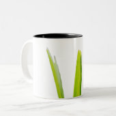 Groene Liefde Tweekleurige Koffiemok (Voorkant links)