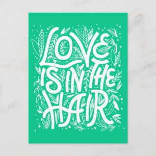 Groene liefde zit in de lucht briefkaart