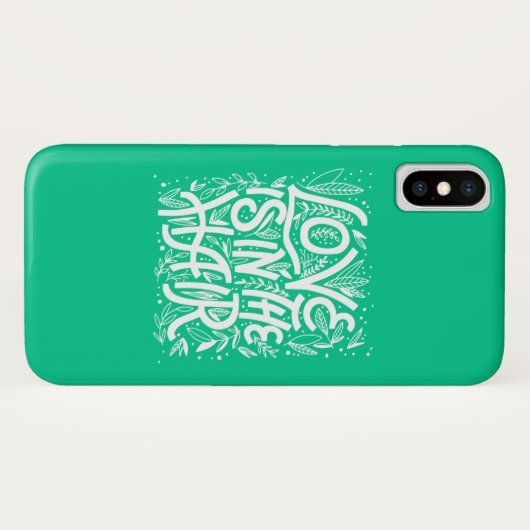 Groene liefde zit in de lucht Case-Mate iPhone case (Achterkant (horizontaal))
