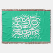 Groene liefde zit in de lucht deken (Voorkant)