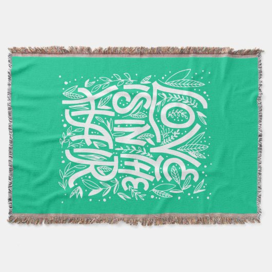 Groene liefde zit in de lucht deken (Voorkant)