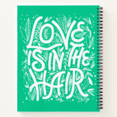 Groene liefde zit in de lucht notitieboek (Achterkant)