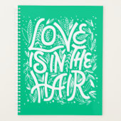 Groene liefde zit in de lucht planner (Voorkant)