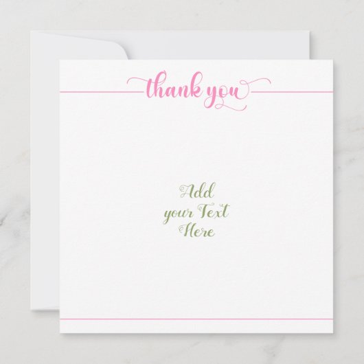 Groene Liefdesboom van Leven Licht Elegant Modern  Bedankkaart (Achterkant)