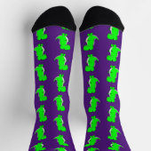 Groene Lieve Dino Paars Sokken (Top)
