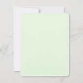 Groene Lieve Dinosaur Baby Shower Uitnodiging  (Achterkant)