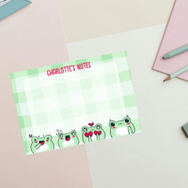 Groene Lieve Kinderen Personaliseren Manga Cartoon Post-it® Notes