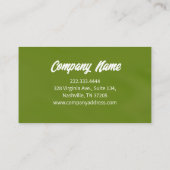 Groene Lifestyle Gezond Leven Visitekaartje (Achterkant)