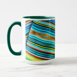 Groene Lijn Illusie Design Mok