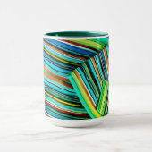 Groene Lijn Illusie Design Mok (Midden)