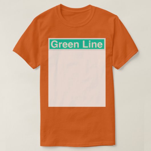 Groene lijn t-shirt (Design voorkant)