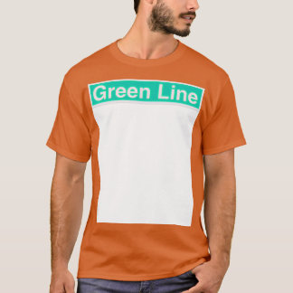 Groene lijn t-shirt