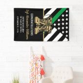 Groene lijn van militaire aflossing Vlag Patriotti Spandoek (Insitu)