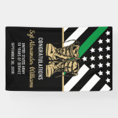 Groene lijn van militaire aflossing Vlag Patriotti Spandoek (Horizontaal)