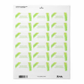Groene lijnen - Adreslabel Etiket (Full Sheet)