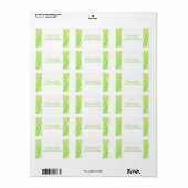 Groene lijnen - Adreslabel Etiket (Full Sheet)