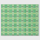 Groene lijnen en dozen cadeaupapier (Vlak)