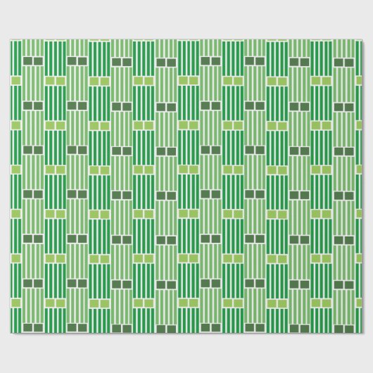 Groene lijnen en dozen cadeaupapier (Vlak)