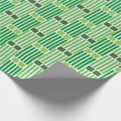 Groene lijnen en dozen cadeaupapier (Hoek)