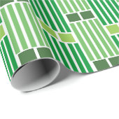 Groene lijnen en dozen cadeaupapier (Rol Hoek)