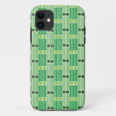 Groene lijnen en dozen Case-Mate iPhone case (Achterkant)