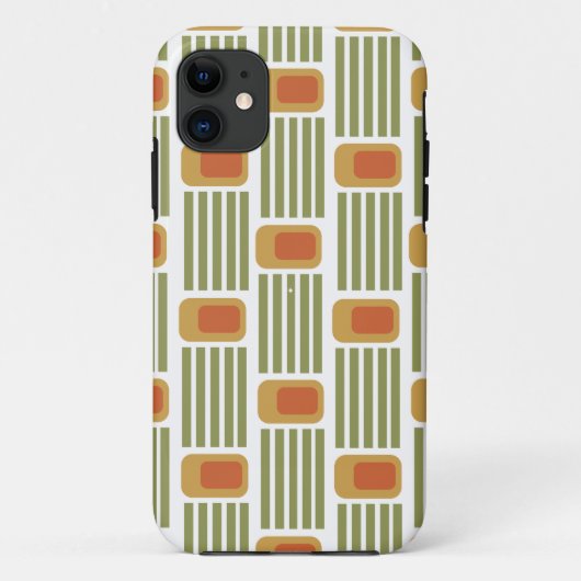 Groene lijnen en dozen Case-Mate iPhone case (Achterkant)