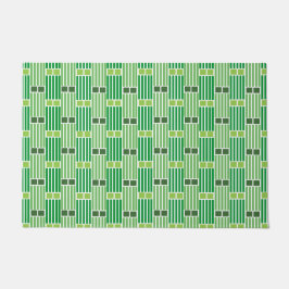 Groene lijnen en dozen deurmat