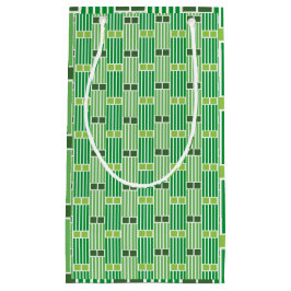 Groene lijnen en dozen klein cadeauzakje