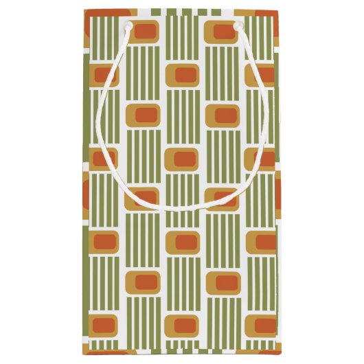 Groene lijnen en dozen klein cadeauzakje (Achterkant)