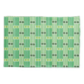 Groene lijnen en dozen kussensloop (Achterkant)