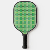Groene lijnen en dozen pickleball paddle (Achterkant)