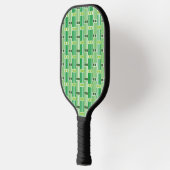 Groene lijnen en dozen pickleball paddle (Links)
