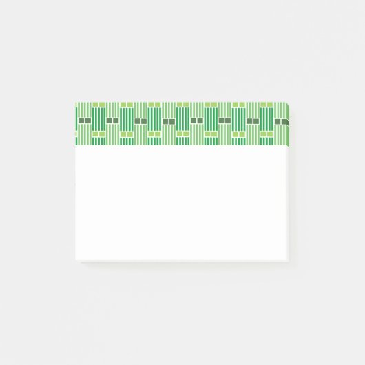 Groene lijnen en dozen post-it® notes (Voorkant)