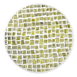 Groene lijnen keramische knop