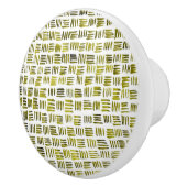 Groene lijnen keramische knop (Rechts)