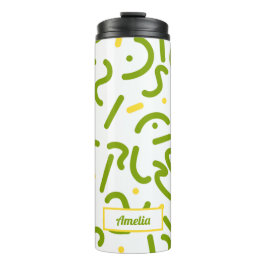 Groene Lijnen Thermokop Thermosbeker