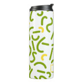 Groene Lijnen Thermokop Thermosbeker (Gedraaid links)