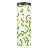 Groene Lijnen Thermokop Thermosbeker (Achterkant)